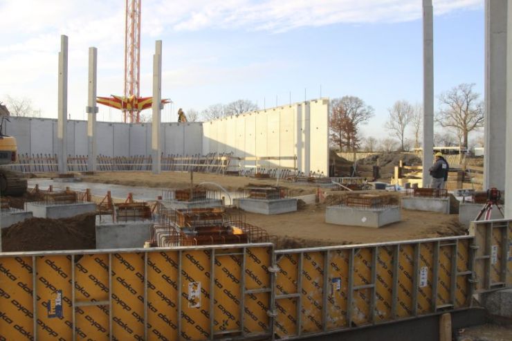 Foto: HANSA-PARK, Kärnan 2015, Bau-Update 18.02.2015