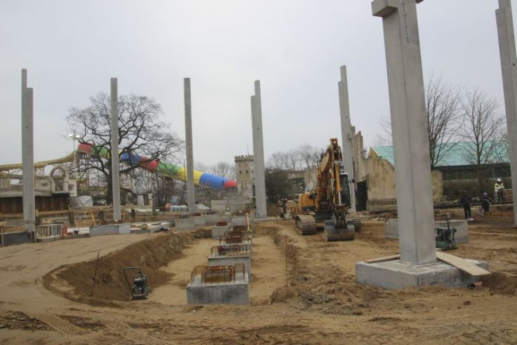 Foto: HANSA-PARK, Kärnan 2015, Bau-Update 16.02.2015