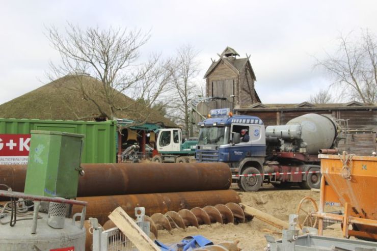 Foto: HANSA-PARK, Kärnan 2015, Bau-Update 10.02.2015