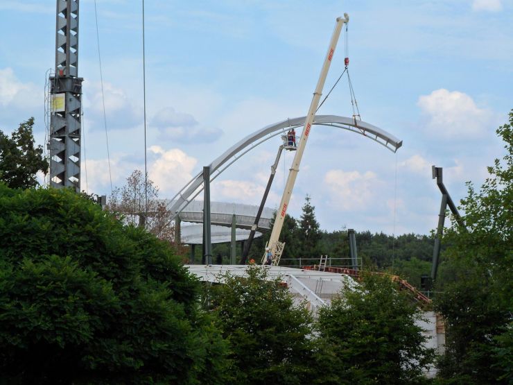 Foto: Fred Tesch, Wing Coaster Bauupdate - 23.08.2013