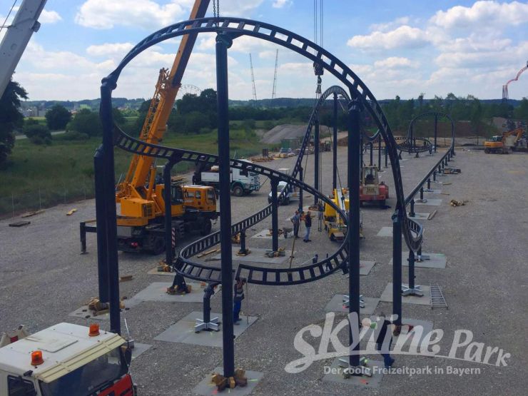 Foto: Skyline Park, Bau-Update Sky Dragster 10.06.2016