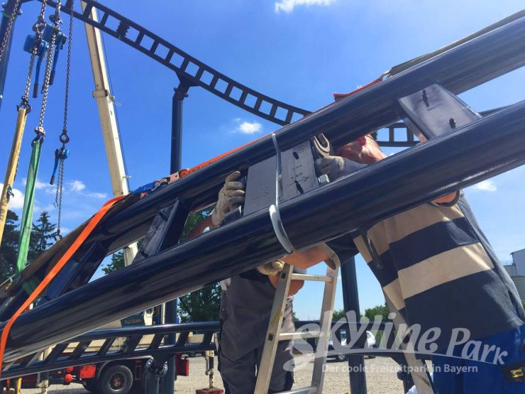 Foto: Skyline Park, Bau-Update Sky Dragster 10.06.2016