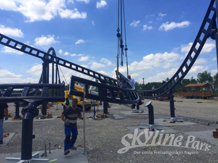 Foto: Skyline Park, Bau-Update Sky Dragster 10.06.2016