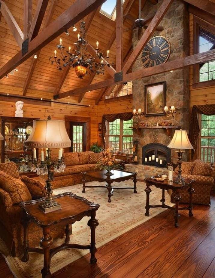 Appachalian Log Structures Home Interior