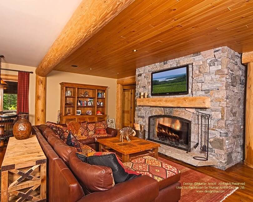 Ontario Waterfront Family Log Cabin Room