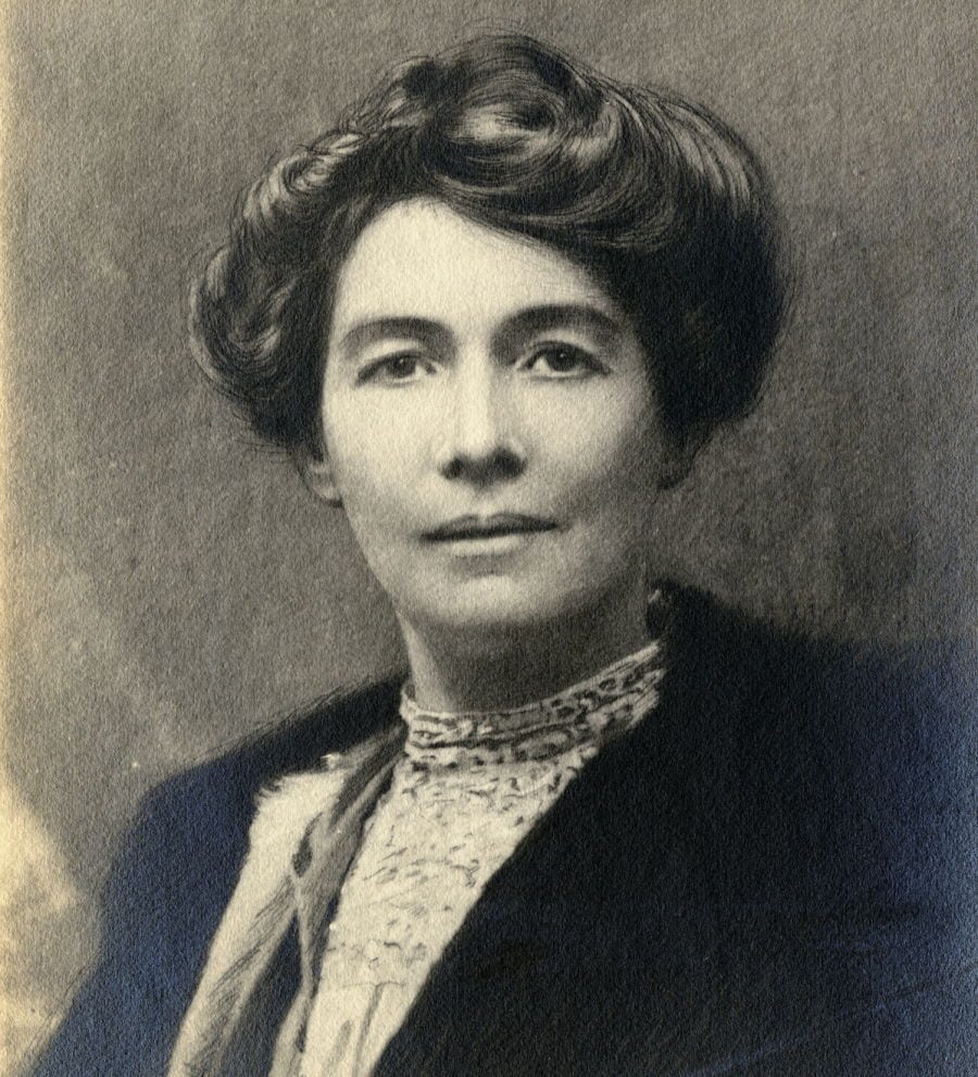 Eemmeline Pethick Lawrence, Wikimedia Commons - no known licencing restrictions.