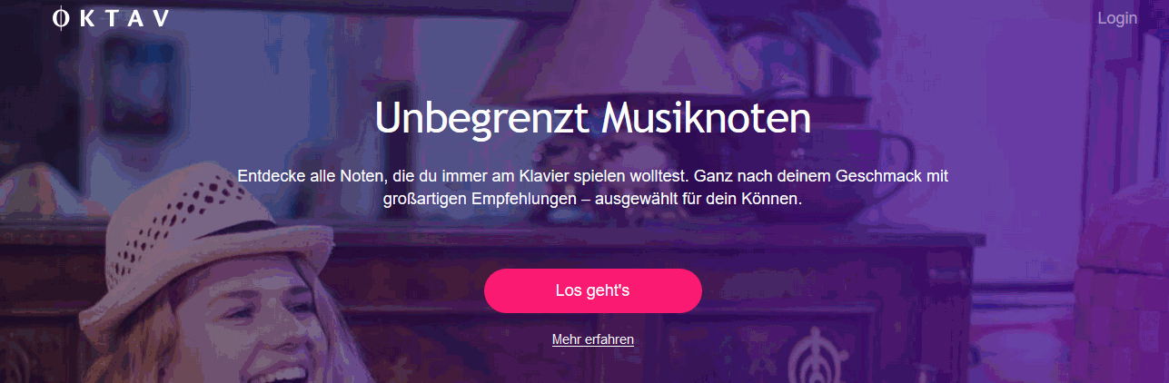klaviernoten oktav