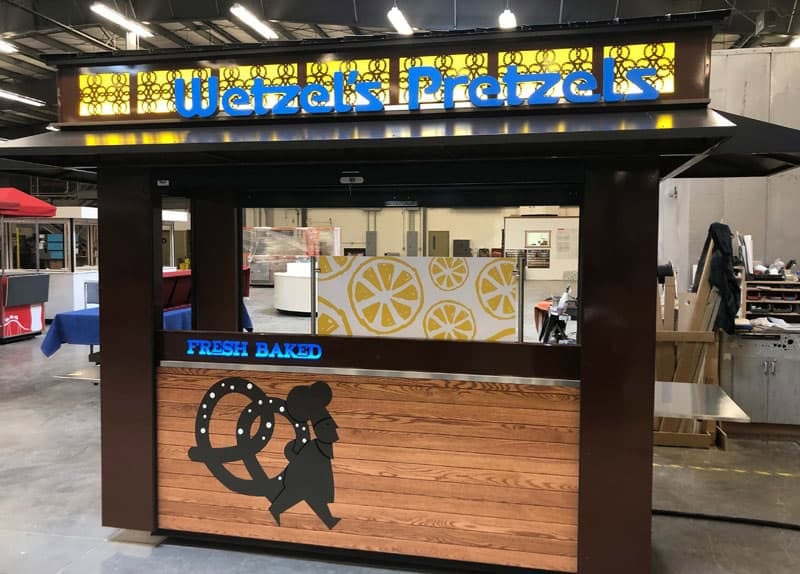 Wetzel's Pretzel Pretzel Cart custom pretzel cart manufacturer