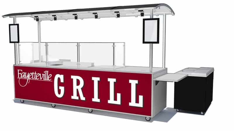Grill cart design baseball stadium grill cart builder