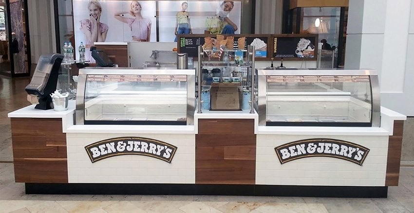 Ben & Jerry's Ice Cream Kiosk ben & jerry's ice cream kiosk