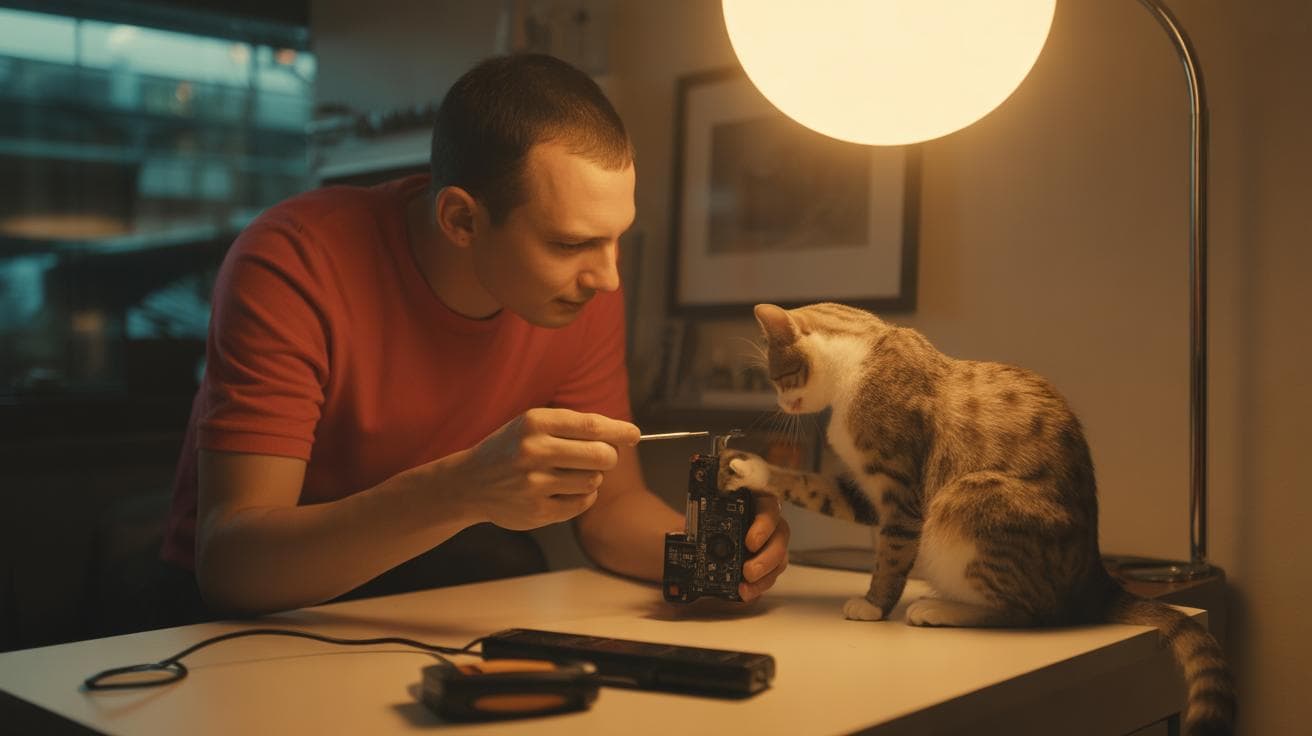 - Testing electronics, noise-makers and battery compartments in cat toys at home.jpg