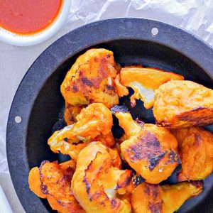 Baked Cauliflower Buffalo Tidbits