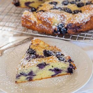 Ricotta Gluten-Free Breakfast Cake With Blueberries