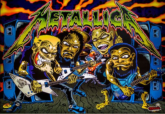 Metallica Pinball Backglass