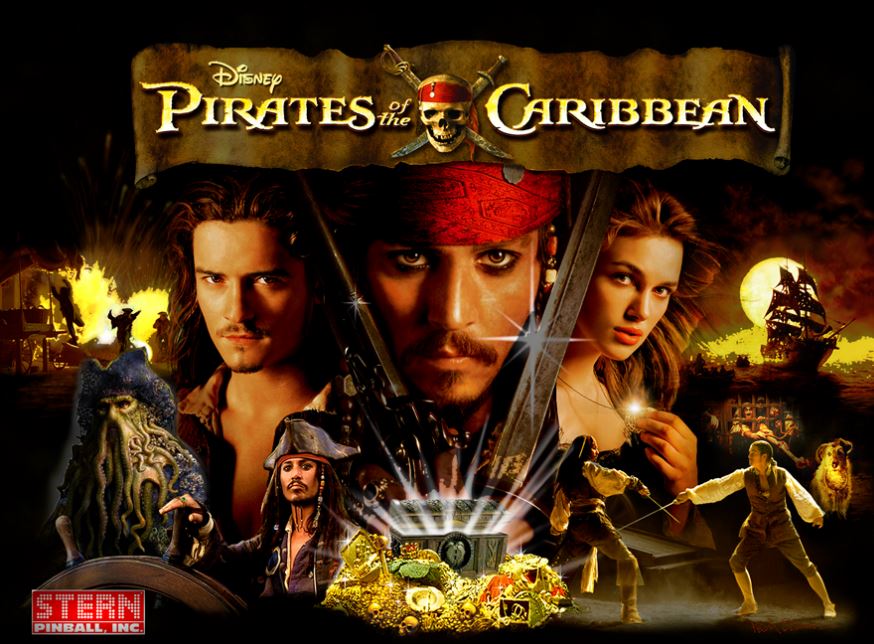 Pirates of the Caribbean stern Backglass