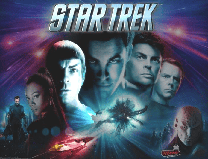 Stern Star Trek Pinball Back Glass