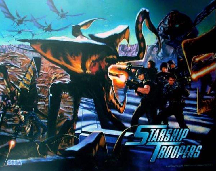 Starship Troopers Backglass