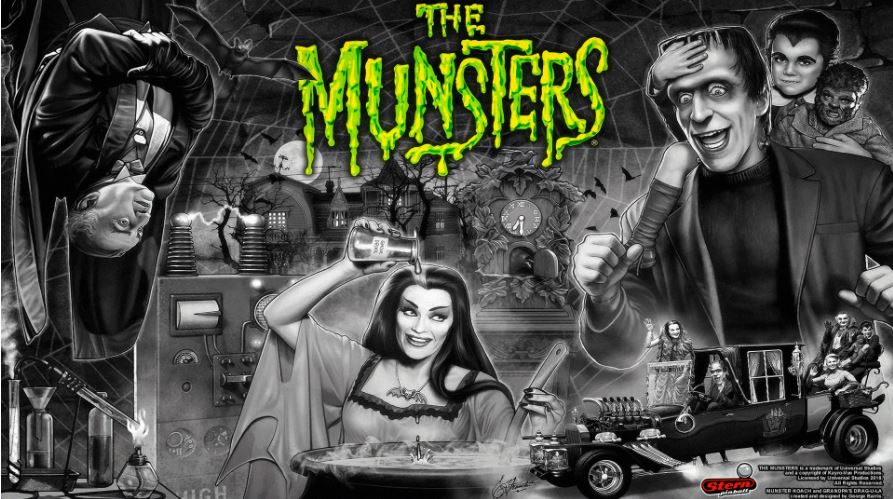 The Munsters Pinball Backglass