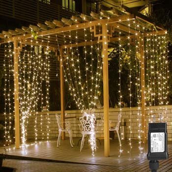 6: LE 306 LED Curtain Lights 9.8 x 9.8 ft. Fairy String Lights