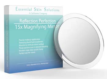 5: Essential Skin Solutions 15X Magnifying Mirror