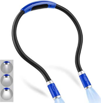 5: Vekkia Rechargeable 4 LED Neck Reading Light