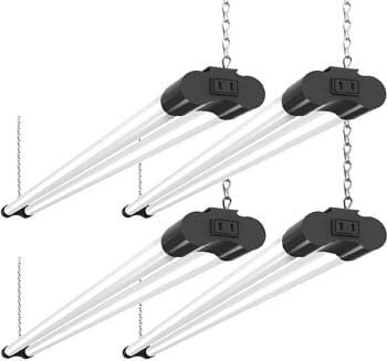 5: Bbounder 4 Pack Linkable LED Utility Shop Light