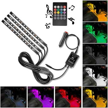 4: Nilight - TR-06 4PCS 48 LED Interior Lights