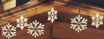 6: DuraCasa 90 Twinkling Snowflake Lights Icicle Light Set