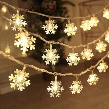4: BIMOUR Christmas Lights, Snowflake String Lights