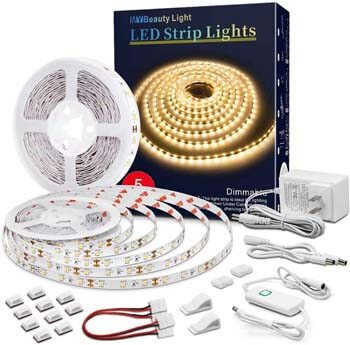3: LED Strip Lights 32.8 Feet Warm White Dimmable Led Tape Light