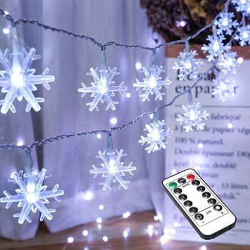 2: BrizLabs Snowflake Christmas Lights