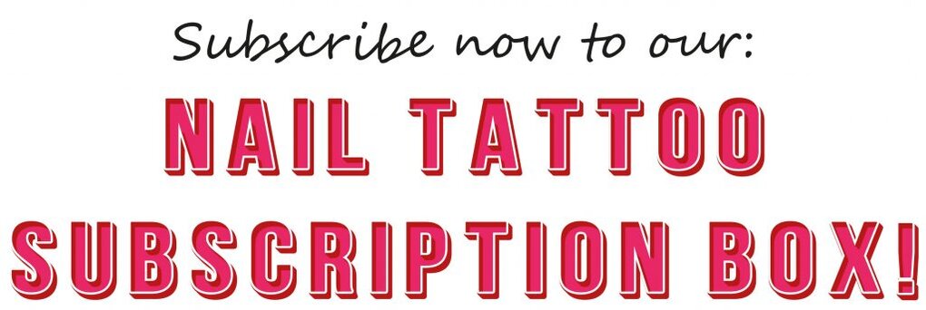 nail decal subscription box - monthly nail tattoo subscription box