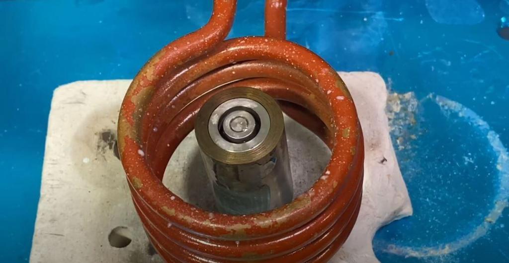 Induction Heating of Steel Cylinder Prior to Epoxy Curing 3 epoxy curing with induction