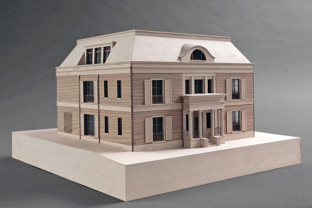 The architectural model for House Weyhe