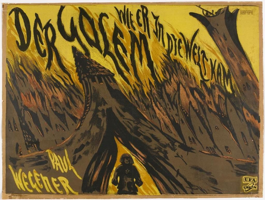 The Golem (1920), 1920s horror movies
