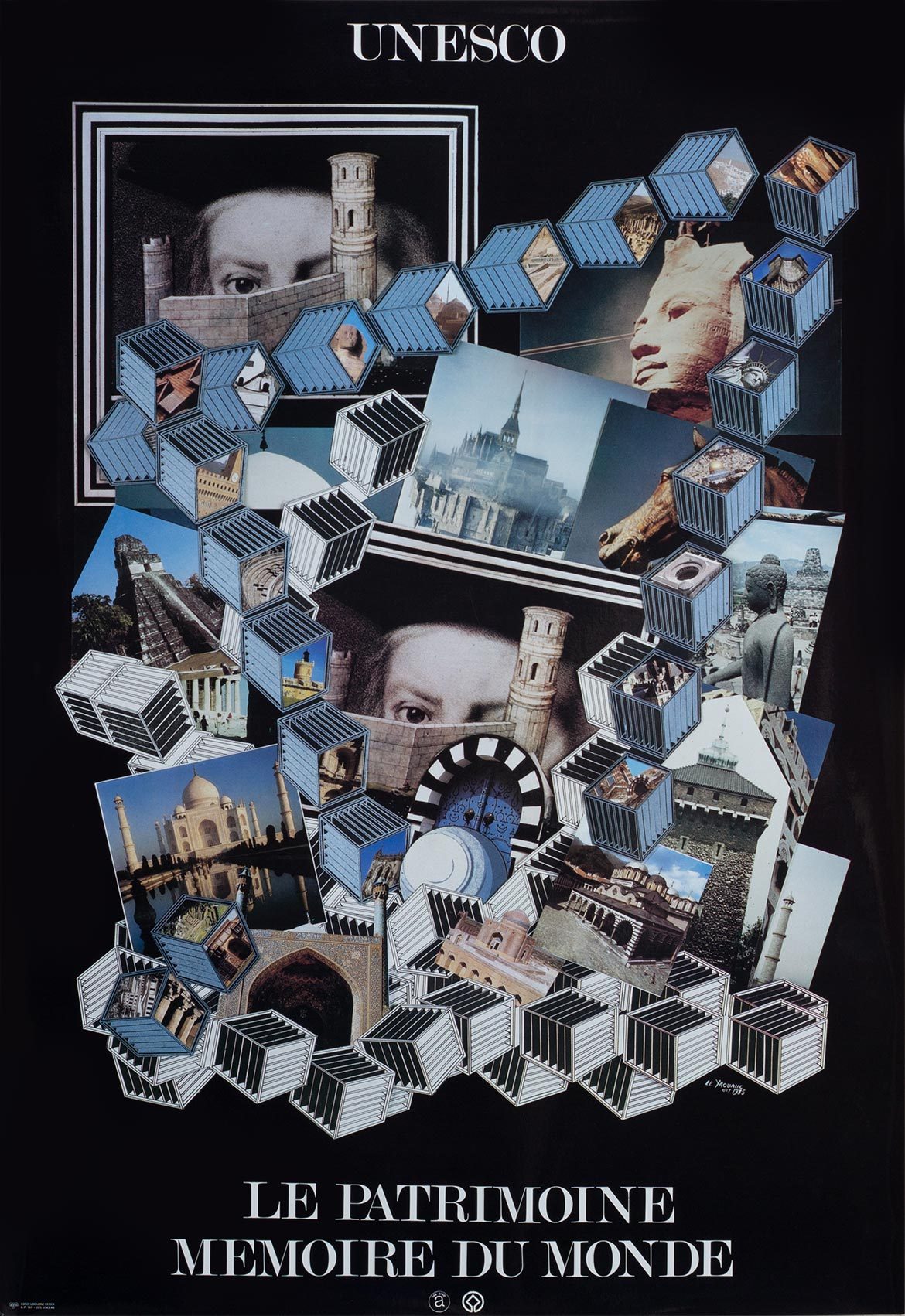 Affiche "Mémoires des Rues, mémoire du Monde", UNESCO, 1985 Affiche "Mémoires des Rues, mémoire du Monde", UNESCO, 1985