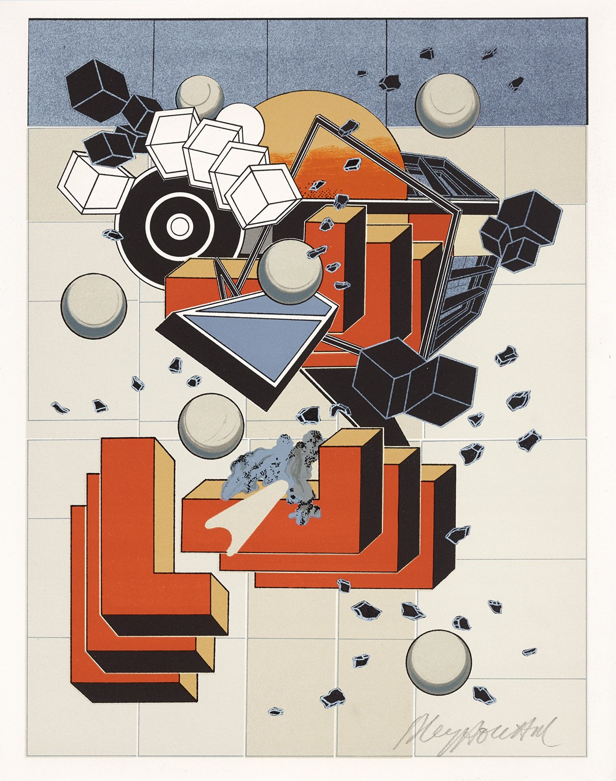 Sans-titre, lithographie tirée de Ouvrages, 1978. Photo : Allen Le Yaouanc Sans-titre, lithographie tirée de Ouvrages, 1978. Photo : Allen Le Yaouanc