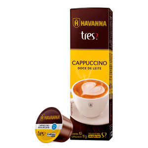 TRES: nova cápsula de cappuccino com doce de leite Havanna TRES: nova cápsula de cappuccino com doce de leite Havanna