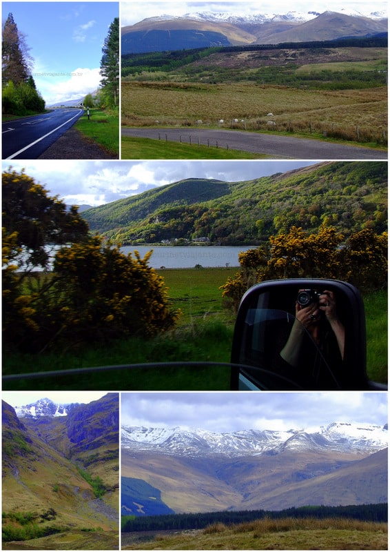 De carro nas Highlands, Escócia De carro nas Highlands, Escócia