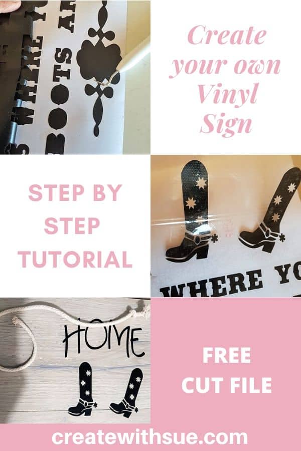 Create your own vinyl sign pinterest pin