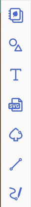 Snapshot of the T (Text Tool) in the downloaded version of Canvas Workspace for adding writing to the T-Shaped thank you card