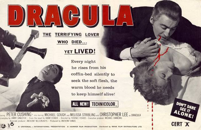 Hammer Horror's poster for Dracula