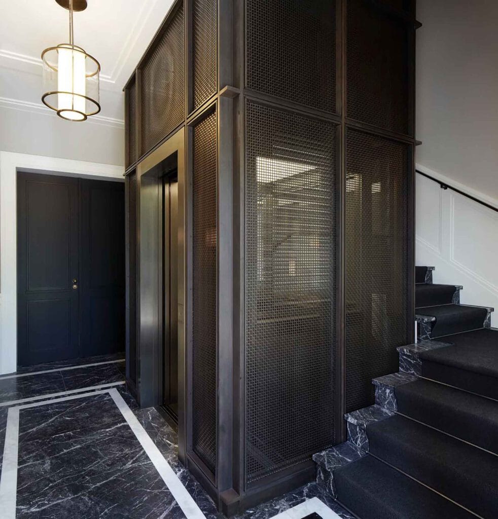 Smart elevator in Berlin.