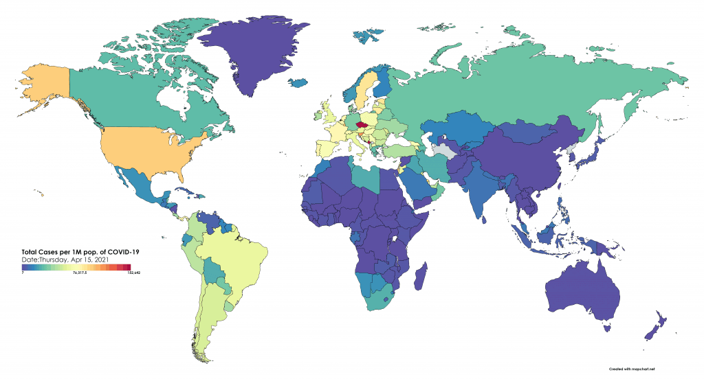 The updated map, excluding Andorra from the map' data.