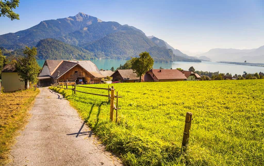 Herrlicher Ausblick auf den Wolfgangsee © Urlaub am Bauernhof im Salzburger Land