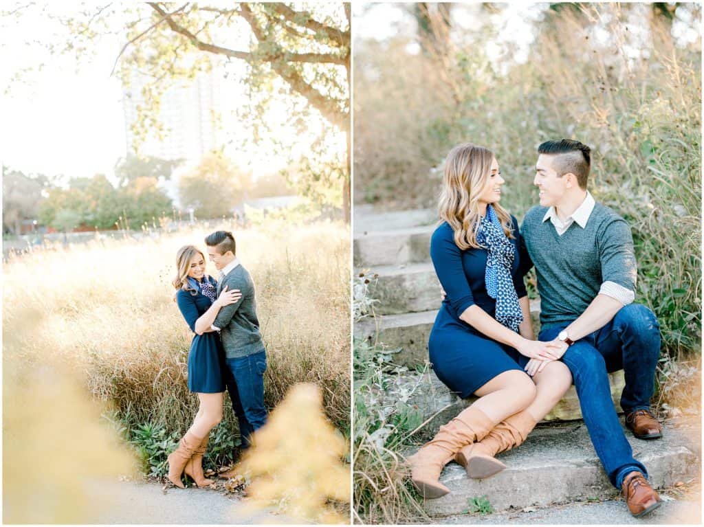 engagement session in Lincoln park Chicago