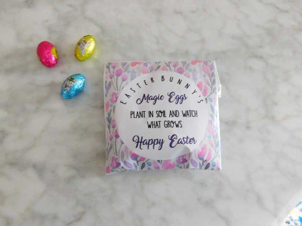 magic easter eggs printable on marble table