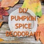 diy pumpkin spice deodorant