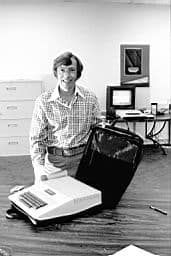 Mike Markkula at the Apple offices April 1, 1977 Mike Markkula at the Apple offices April 1, 1977