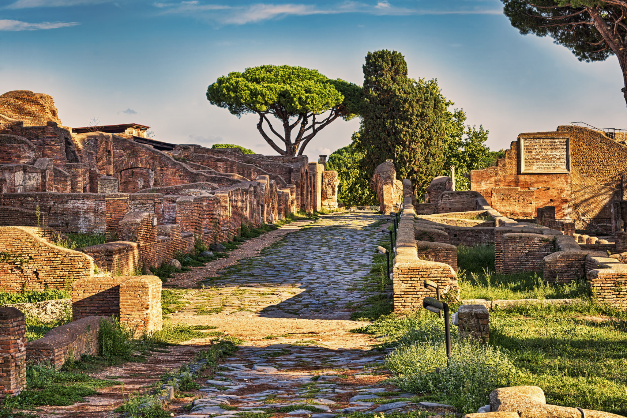 Die antiken Stätten von Ostia Antica bei Rom